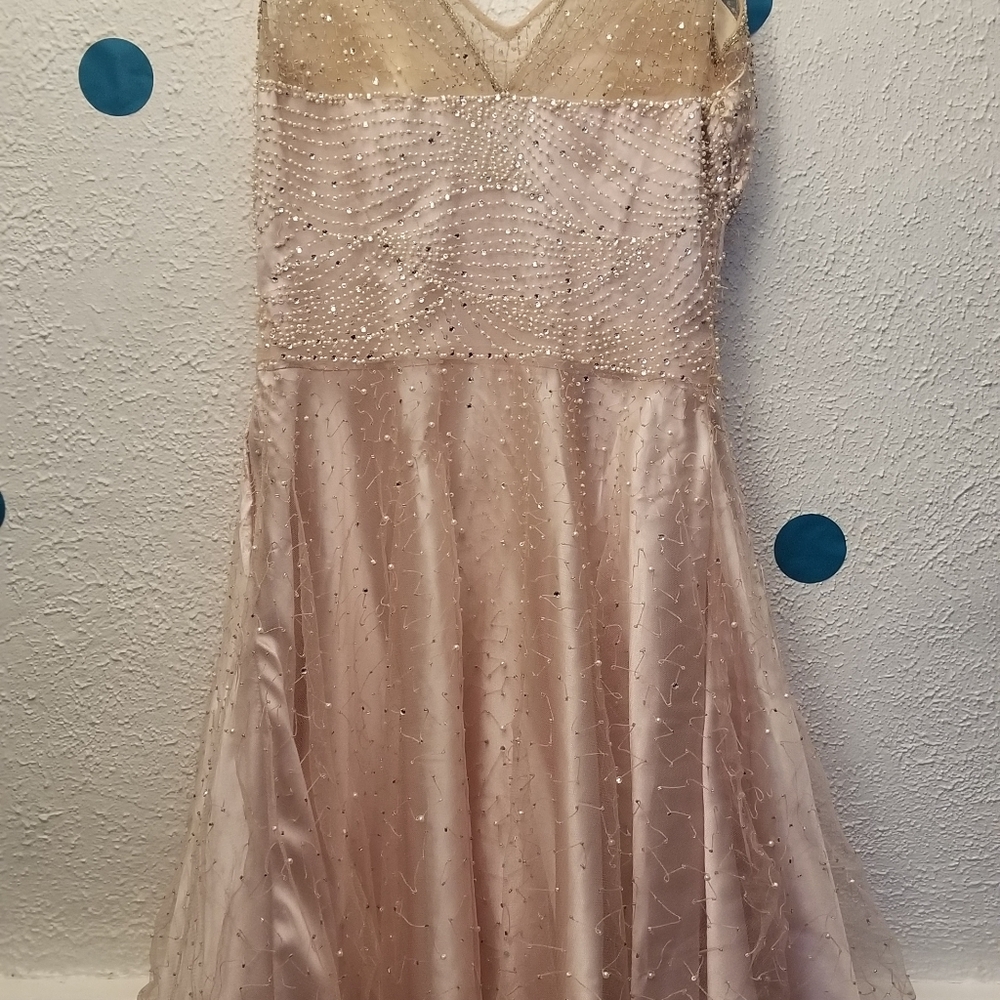 Sue Wong Beaded Short Prom Dress - Picture 2 of 7